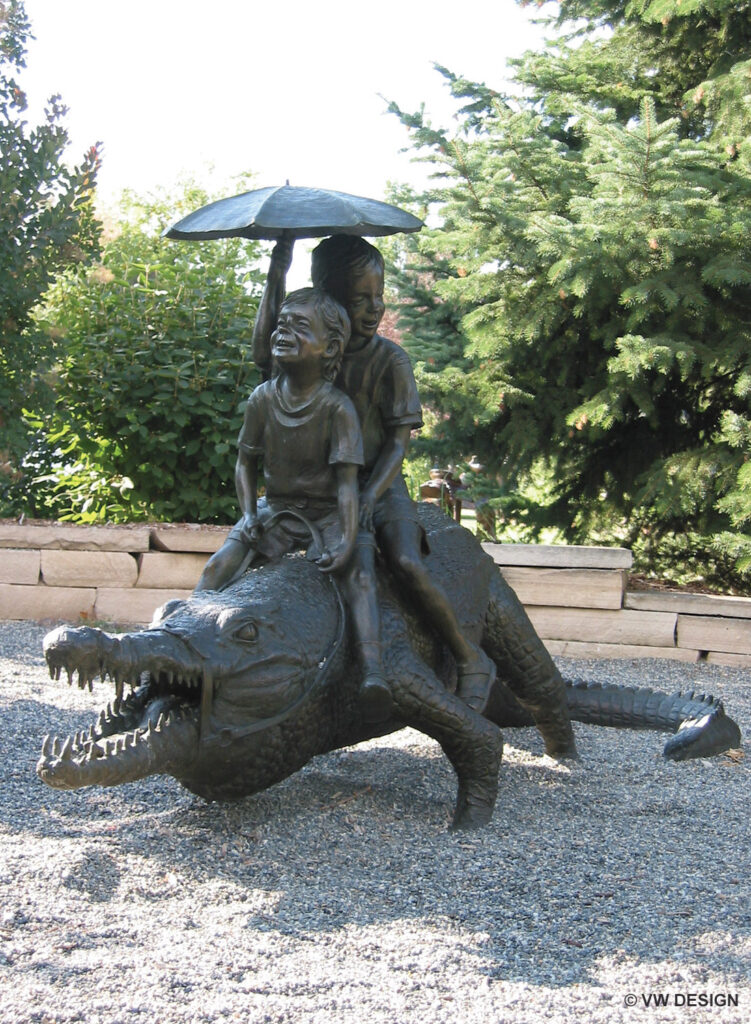 Crocodile Dandy sculpture