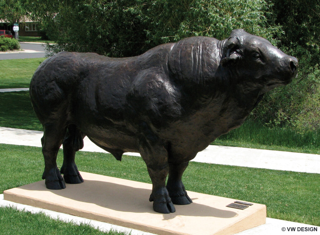 Bullheaded sculpture