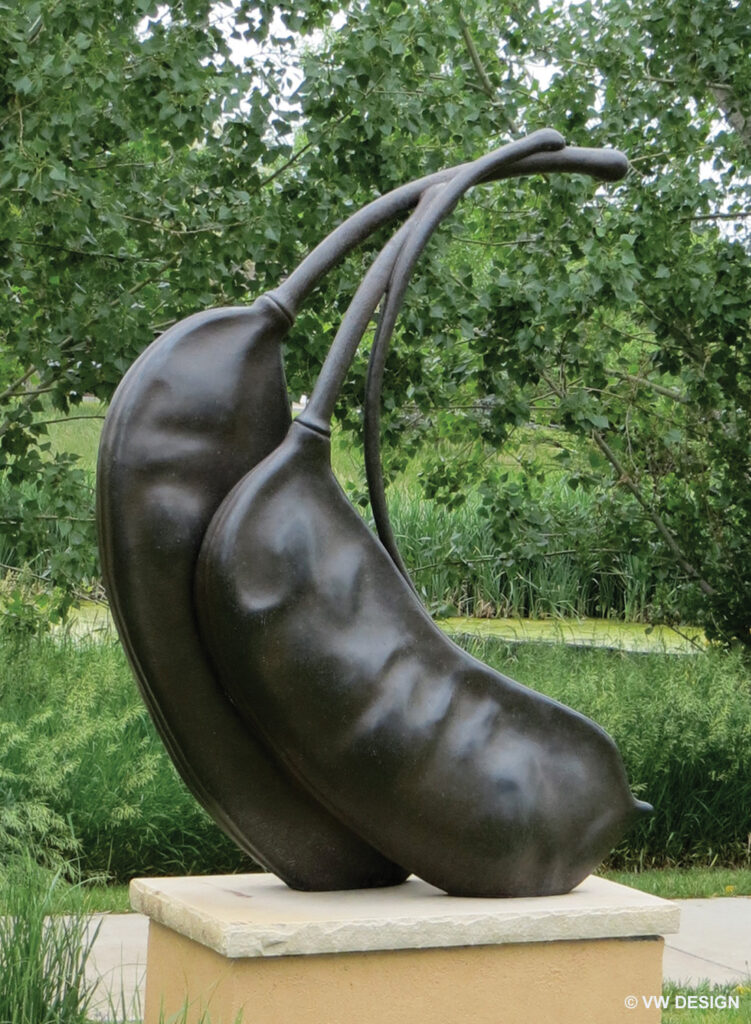 Bean Pods sculpture