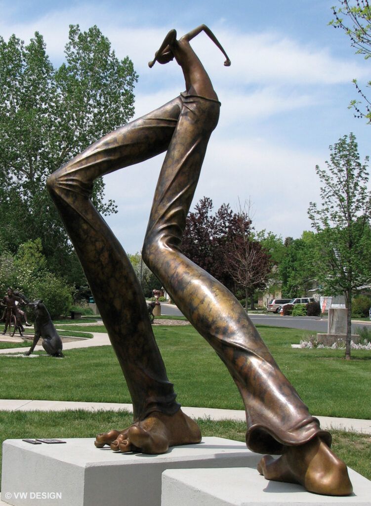 Monument in Right Feet Major sculpture
