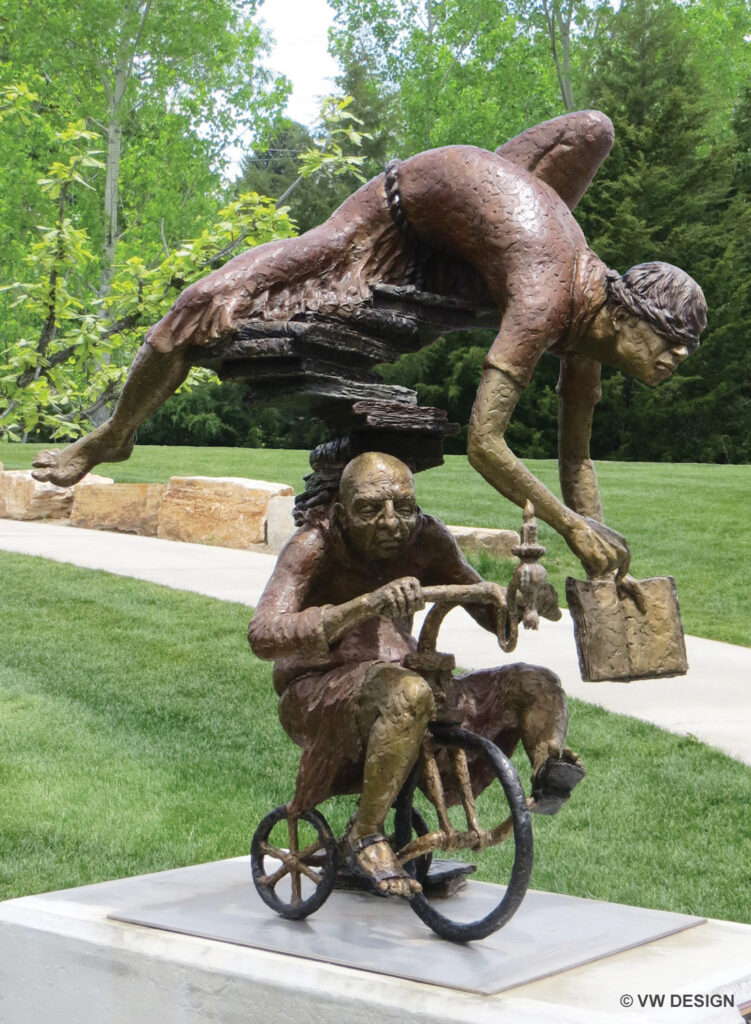 Book Peddlers sculpture