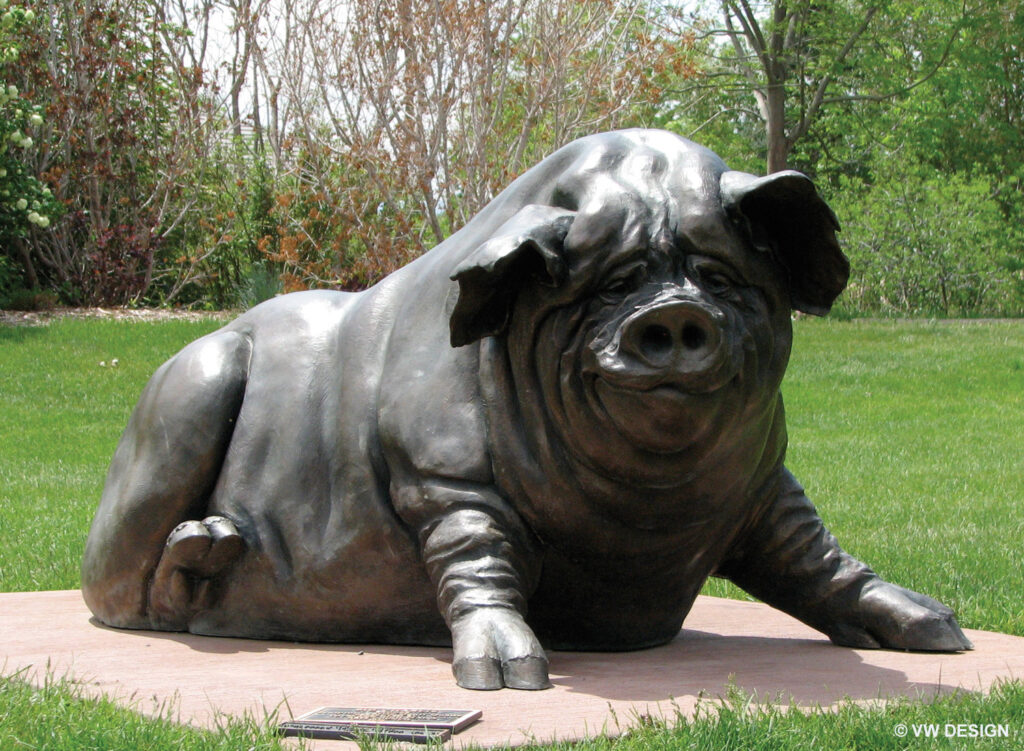 Big Charlie Black sculpture