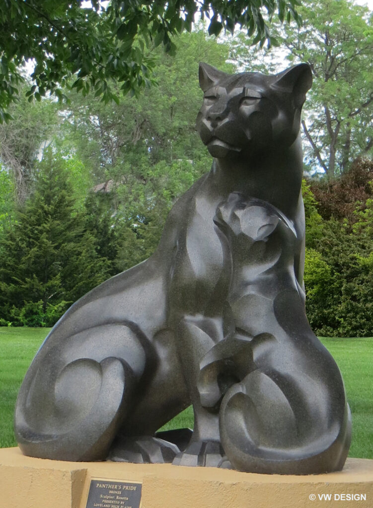 Panther's Pride sculpture